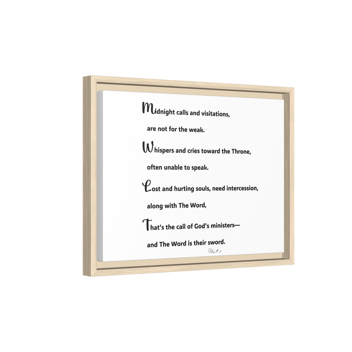 Matte Canvas, Framed (Multi-color)