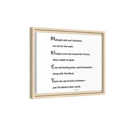Matte Canvas, Framed (Multi-color)
