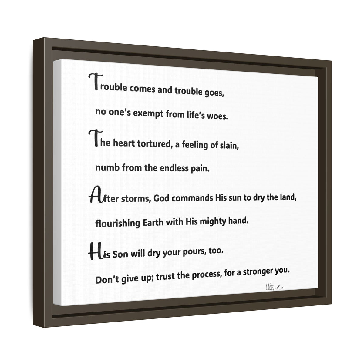 Matte Canvas, Framed (Multi-color)