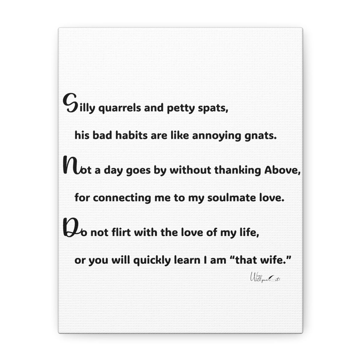 Matte Canvas, Stretched, 1.25"