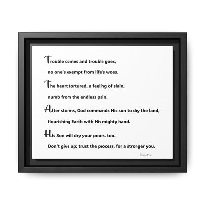 Matte Canvas, Framed (Multi-color)