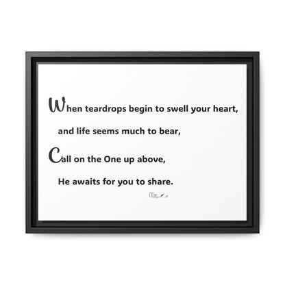 Matte Canvas, Framed (Multi-color)