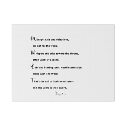 Matte Canvas, Stretched, 0.75&quot;