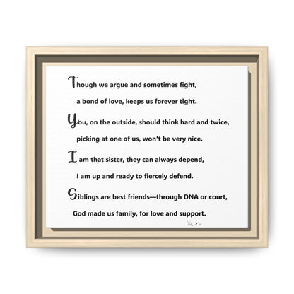 Matte Canvas, Framed (Multi-color)