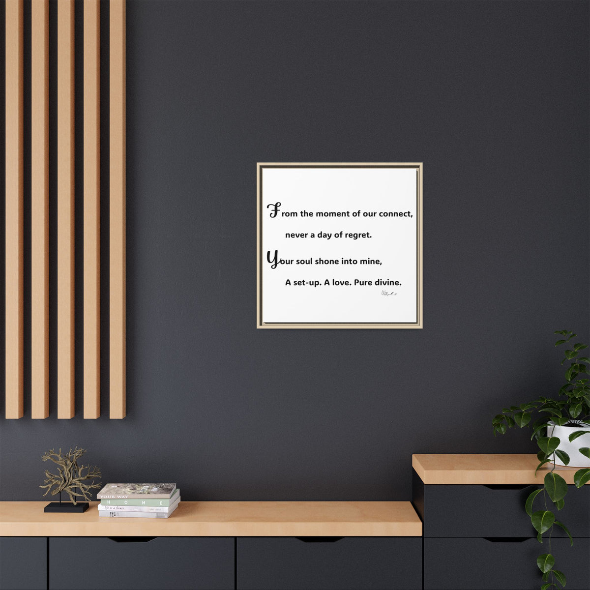 Matte Canvas, Framed (Multi-color)