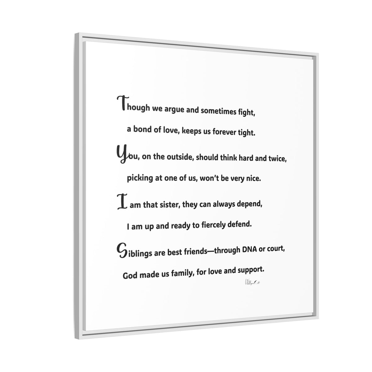 Matte Canvas, Framed (Multi-color)
