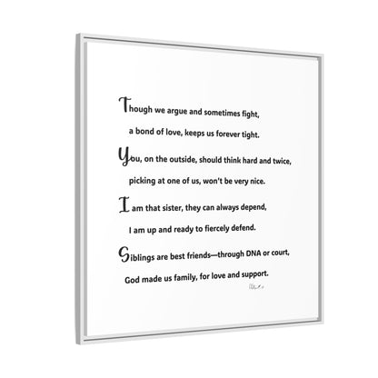 Matte Canvas, Framed (Multi-color)