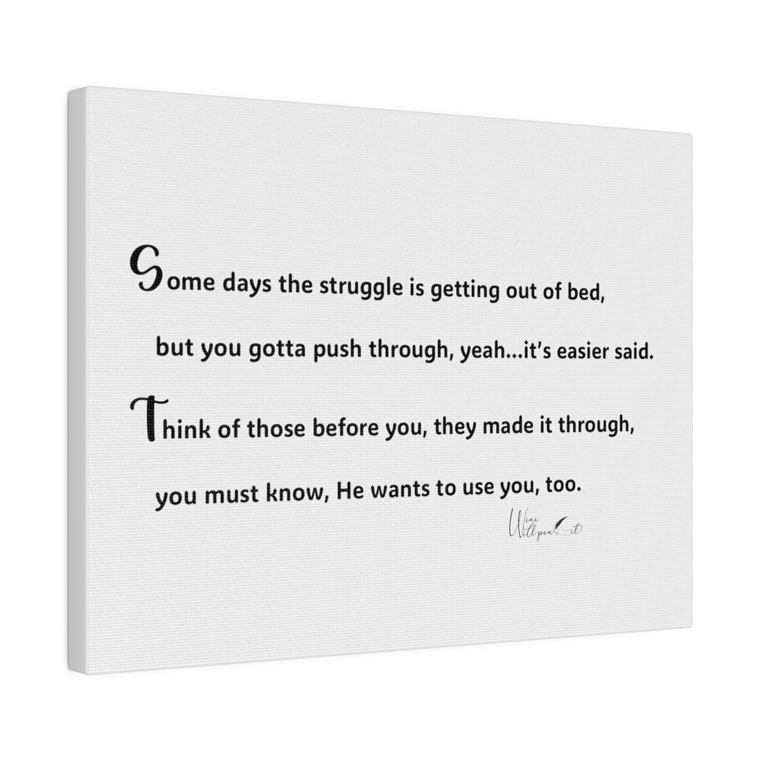 Matte Canvas, Stretched, 0.75&quot;