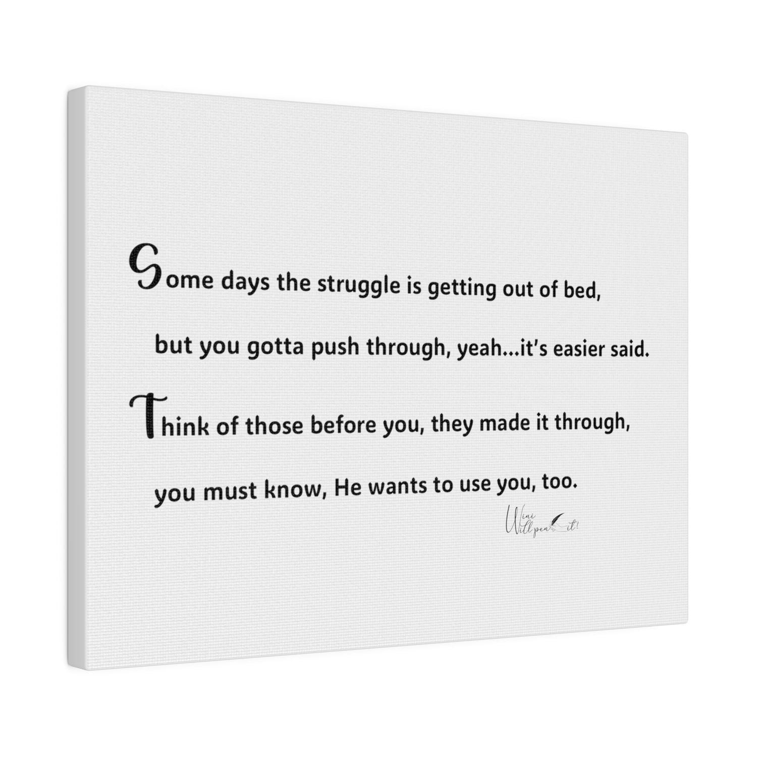 Matte Canvas, Stretched, 0.75&quot;