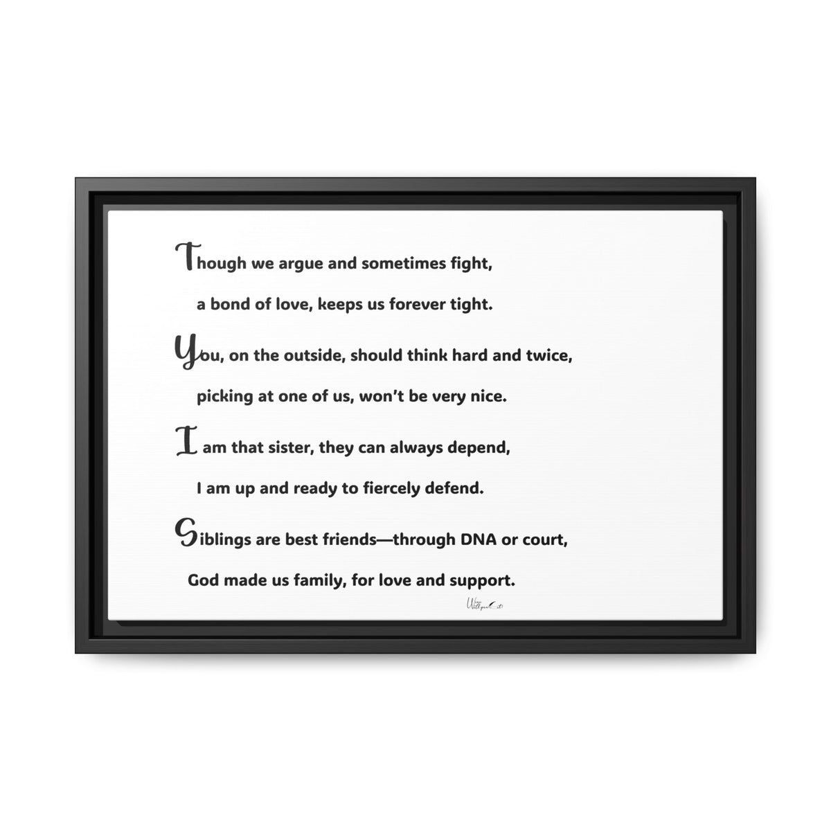 Matte Canvas, Framed (Multi-color)