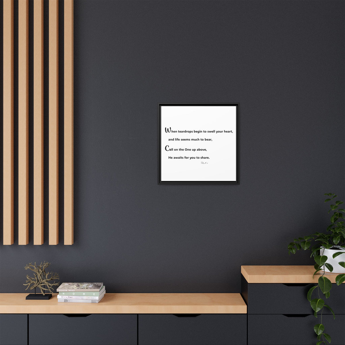 Matte Canvas, Framed (Multi-color)