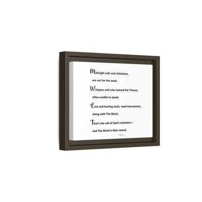 Matte Canvas, Framed (Multi-color)