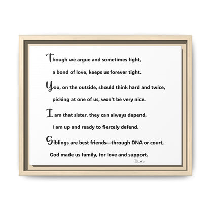 Matte Canvas, Framed (Multi-color)