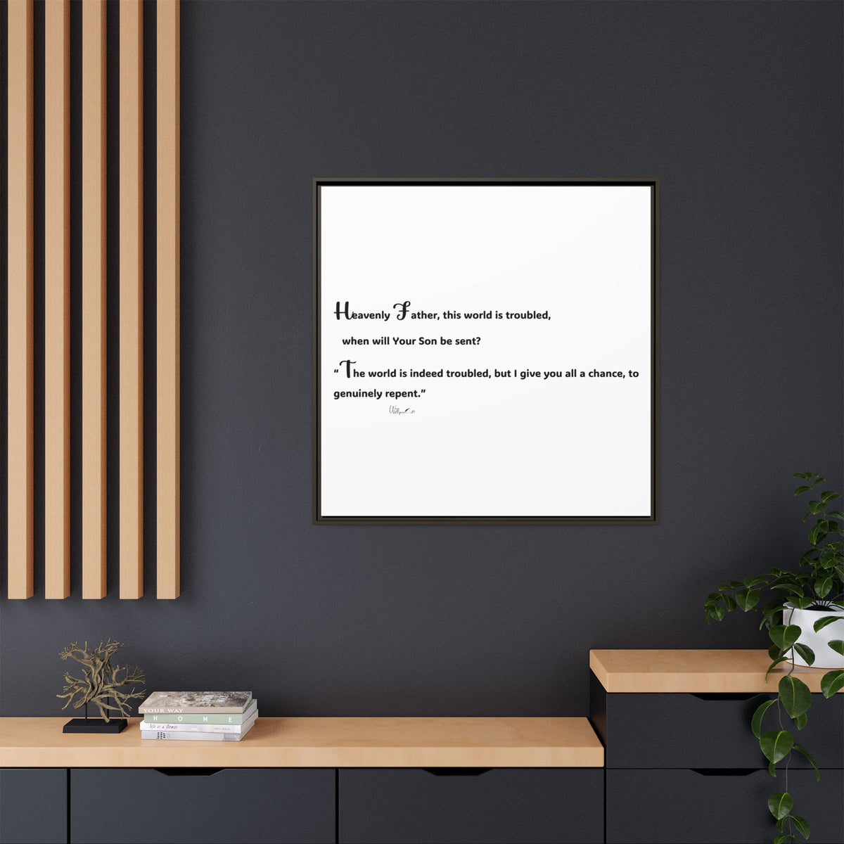 Matte Canvas, Framed (Multi-color)