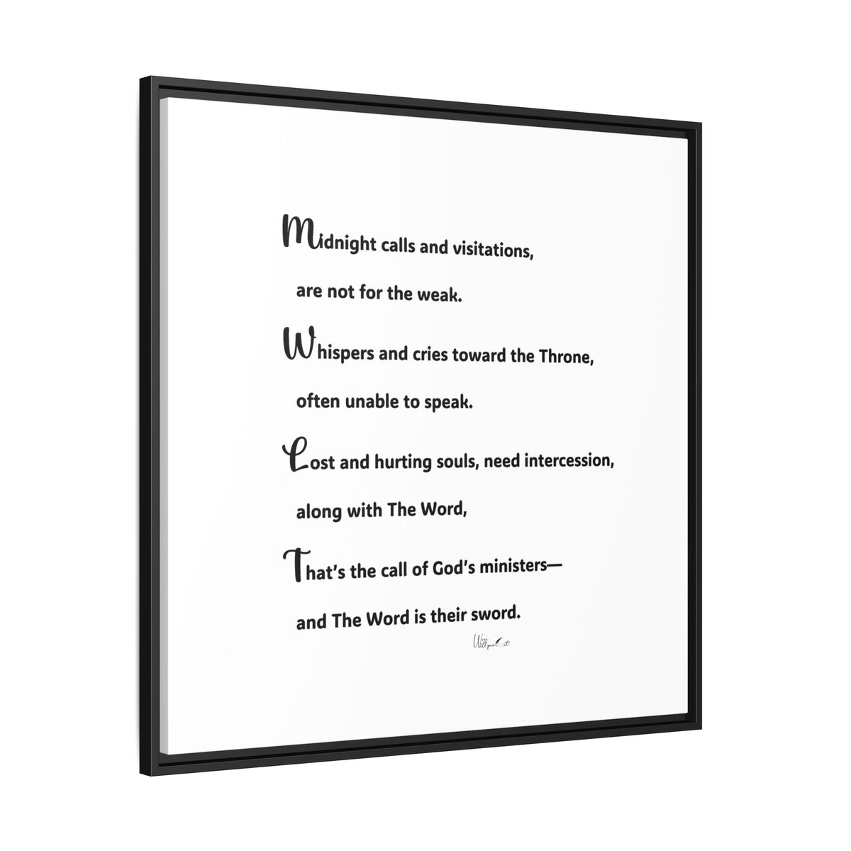 Matte Canvas, Framed (Multi-color)