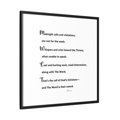 Matte Canvas, Framed (Multi-color)
