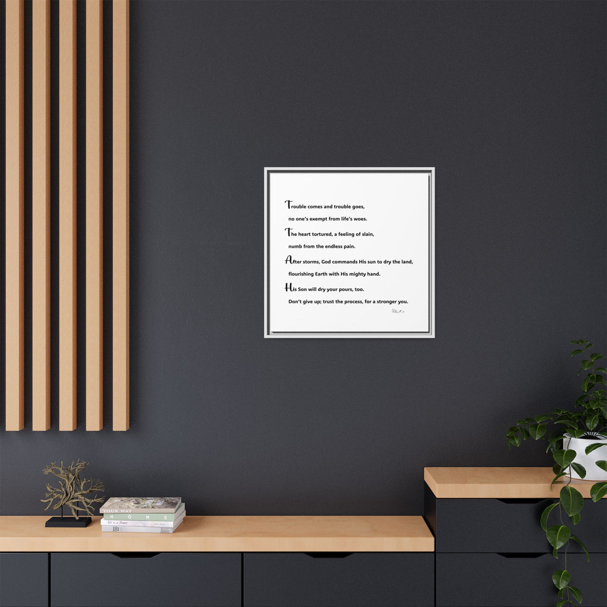 Matte Canvas, Framed (Multi-color)