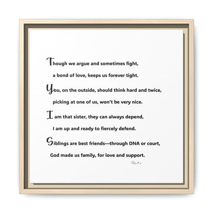 Matte Canvas, Framed (Multi-color)