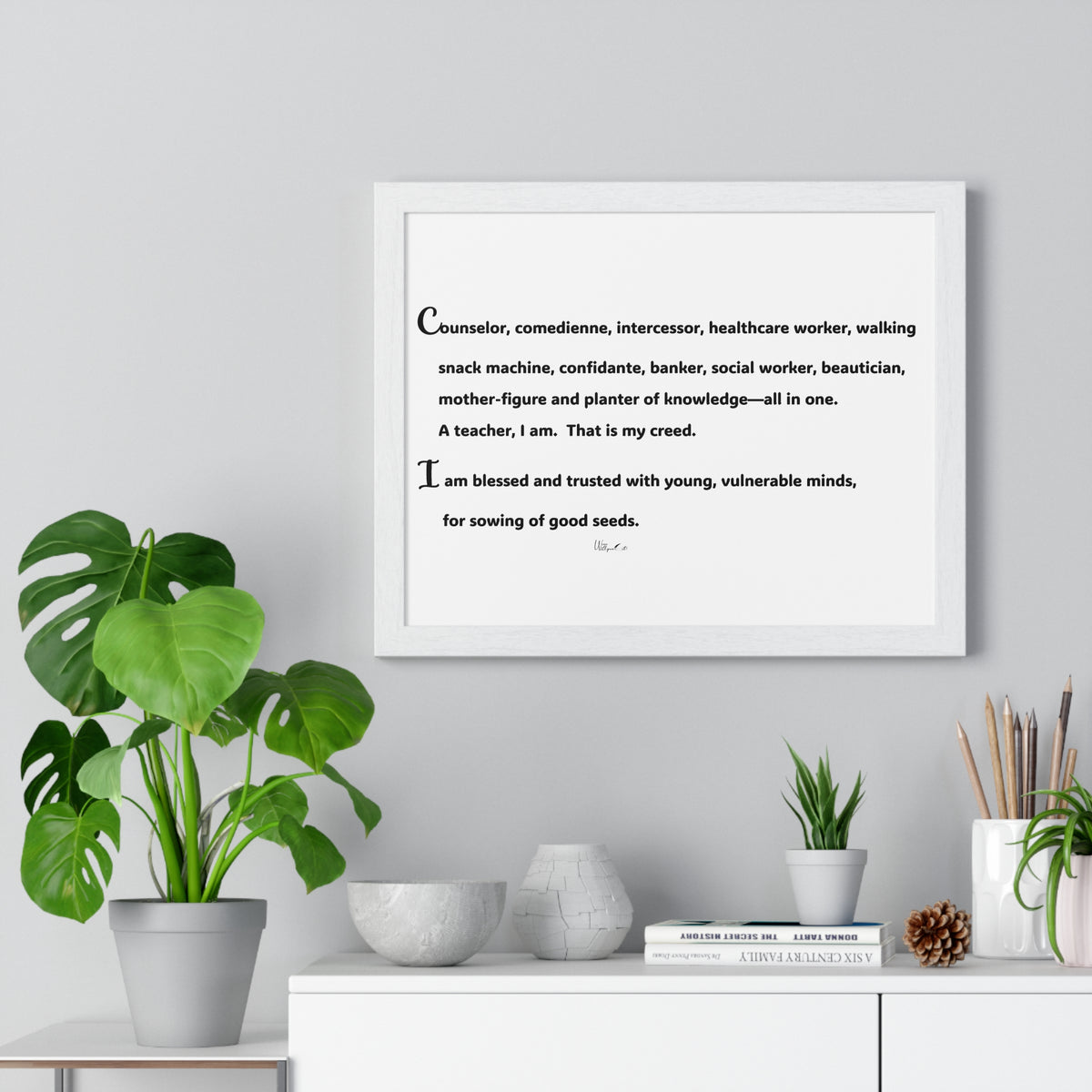 Horizontal Framed Poster