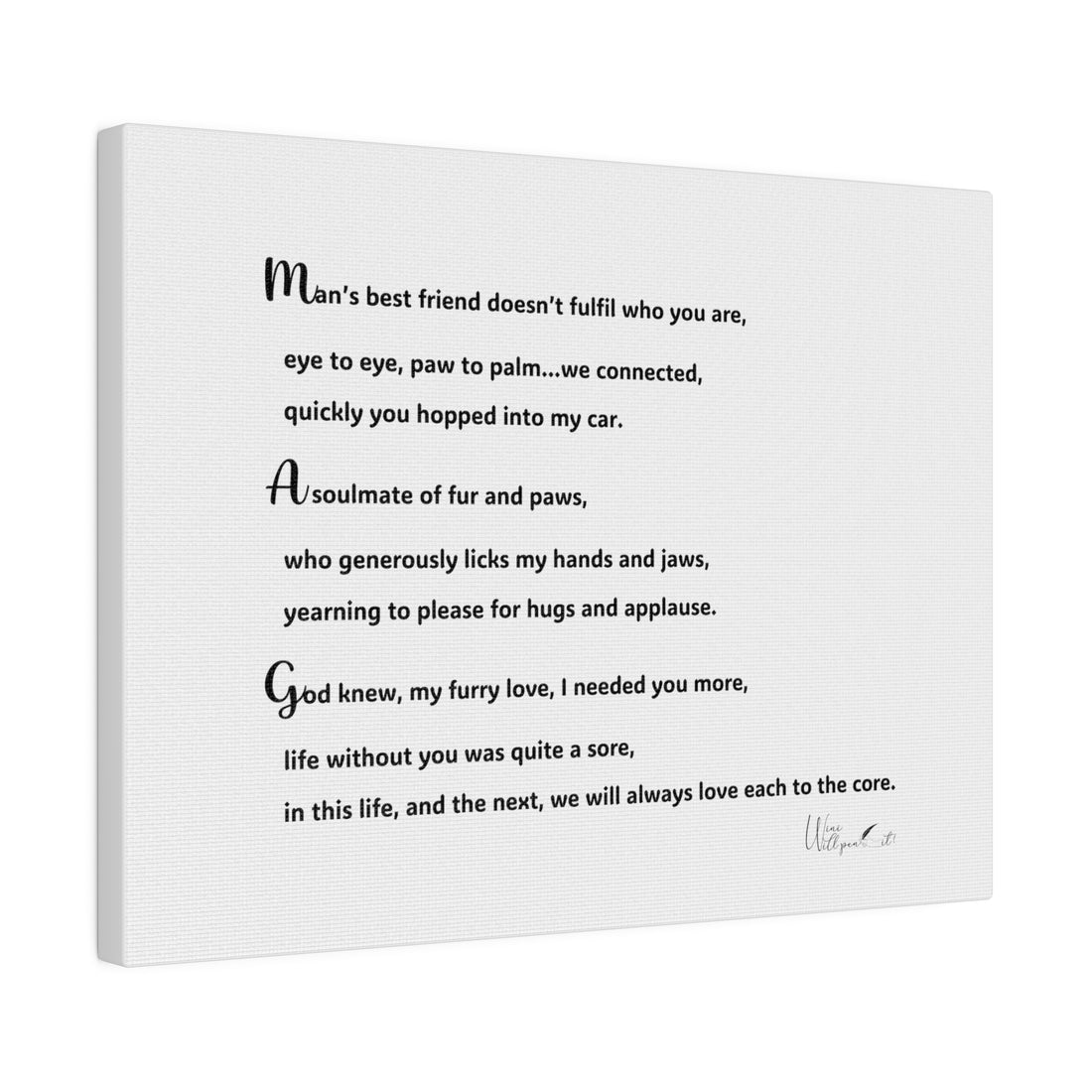 Matte Canvas, Stretched, 0.75&quot;