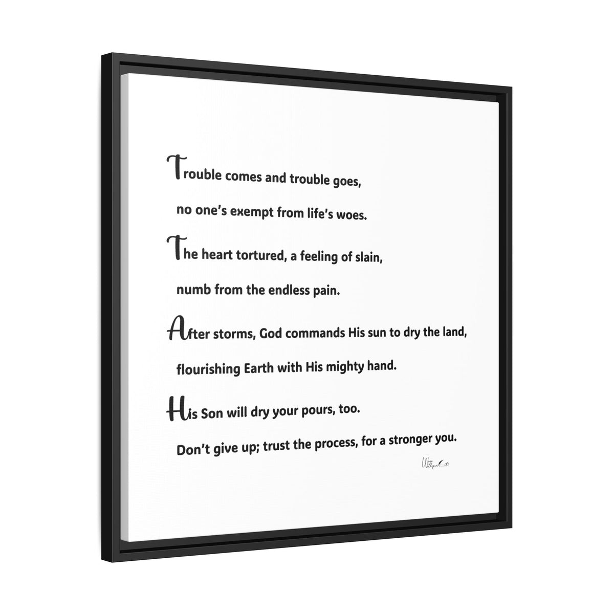 Matte Canvas, Framed (Multi-color)