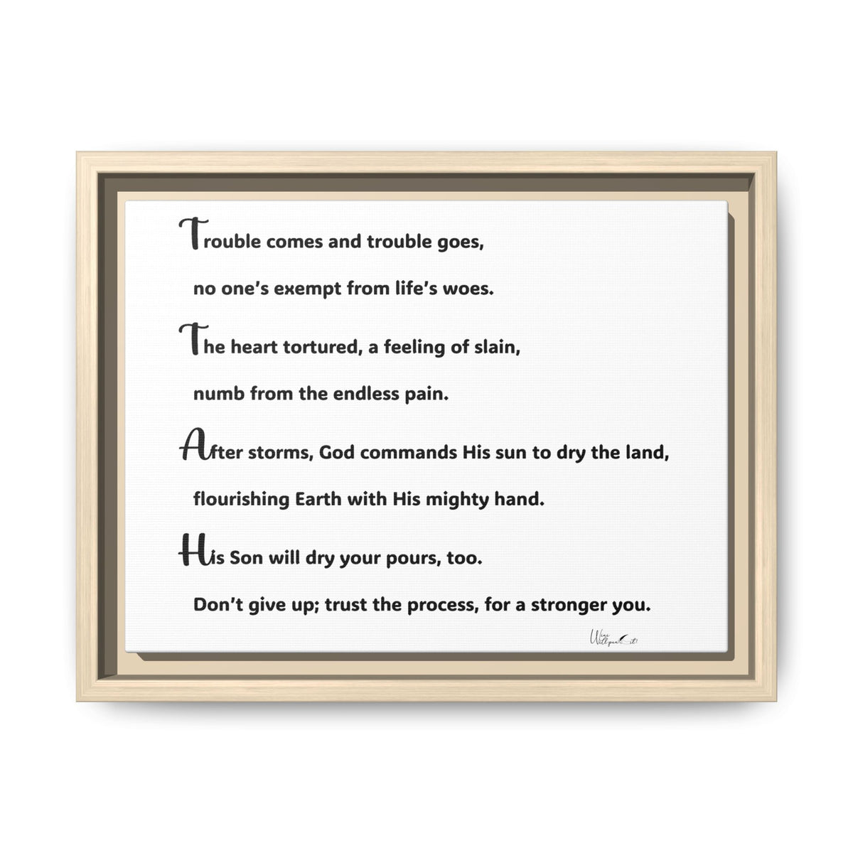 Matte Canvas, Framed (Multi-color)