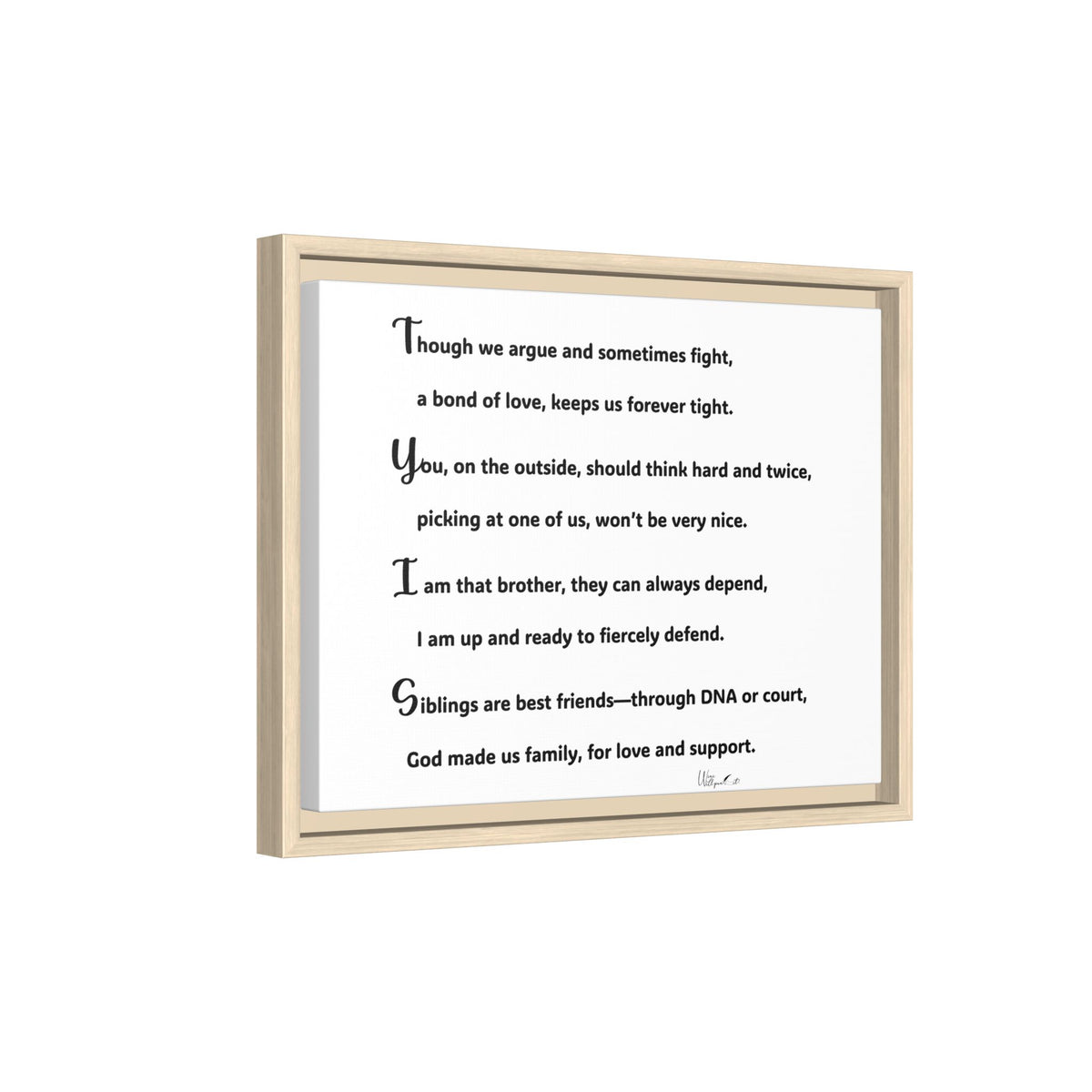 Matte Canvas, Framed (Multi-color)