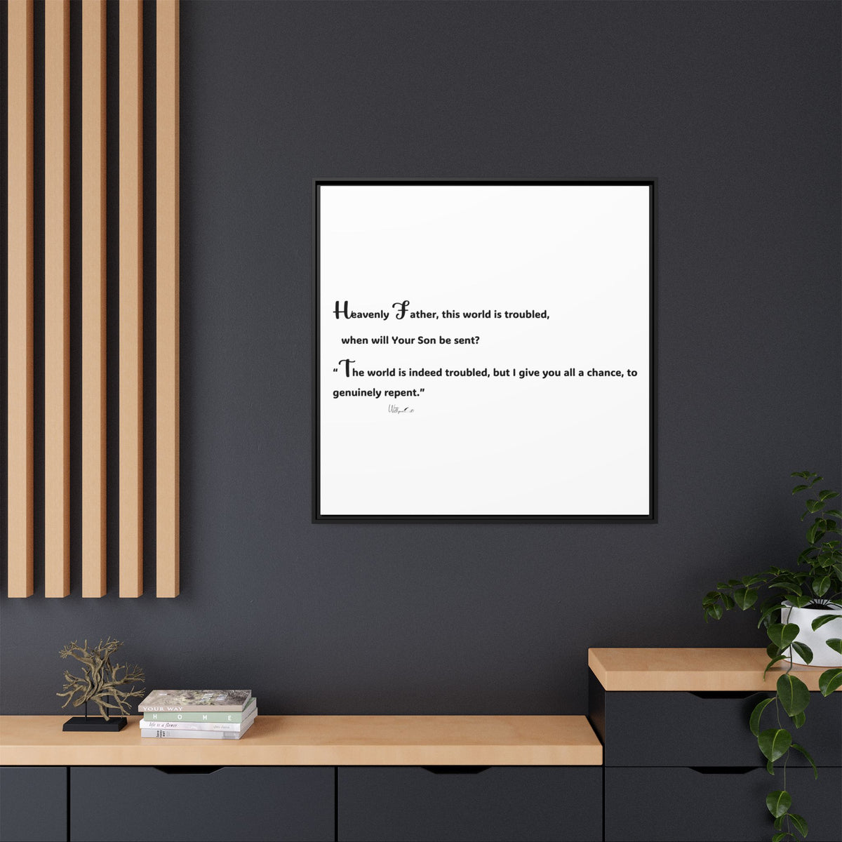 Matte Canvas, Framed (Multi-color)