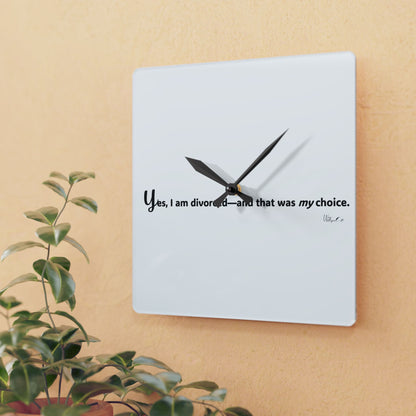 Acrylic Wall Clock