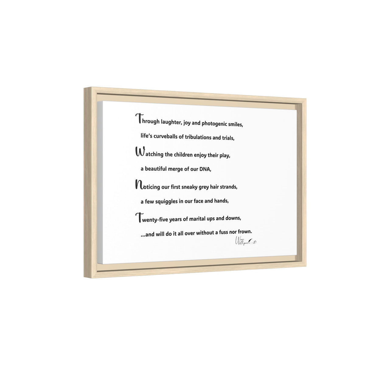 Matte Canvas, Framed (Multi-color)