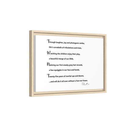 Matte Canvas, Framed (Multi-color)
