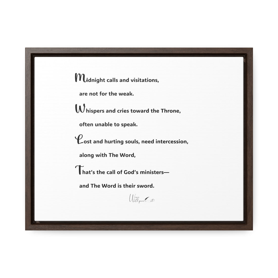 Gallery Canvas Wraps, Horizontal Frame