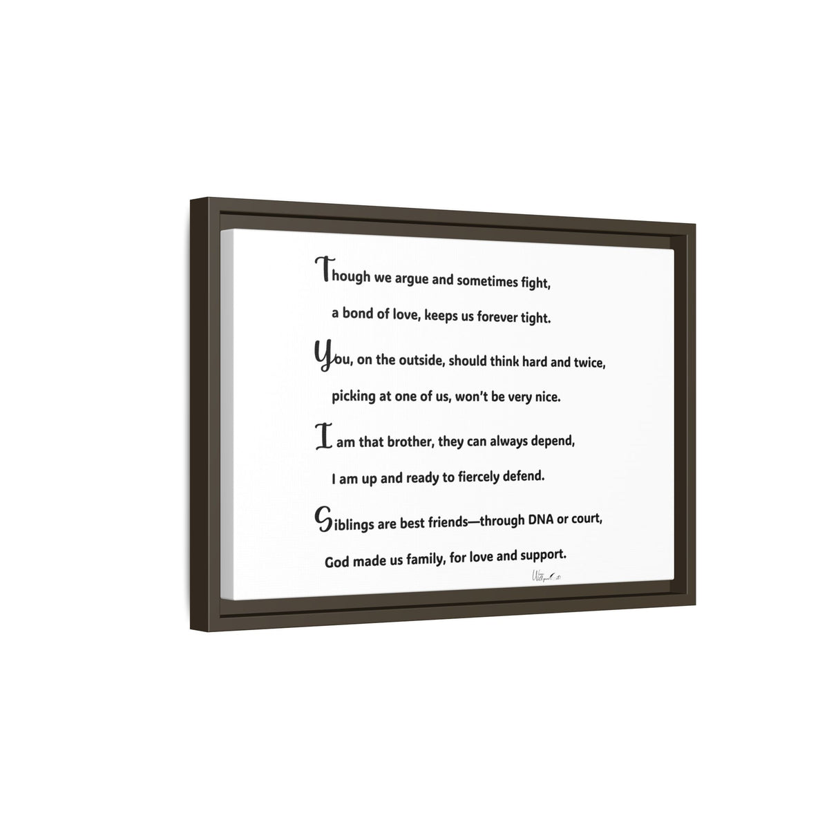 Matte Canvas, Framed (Multi-color)