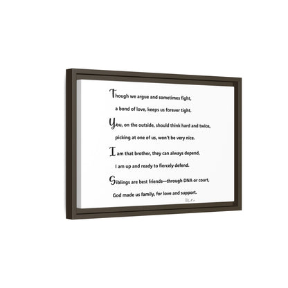 Matte Canvas, Framed (Multi-color)
