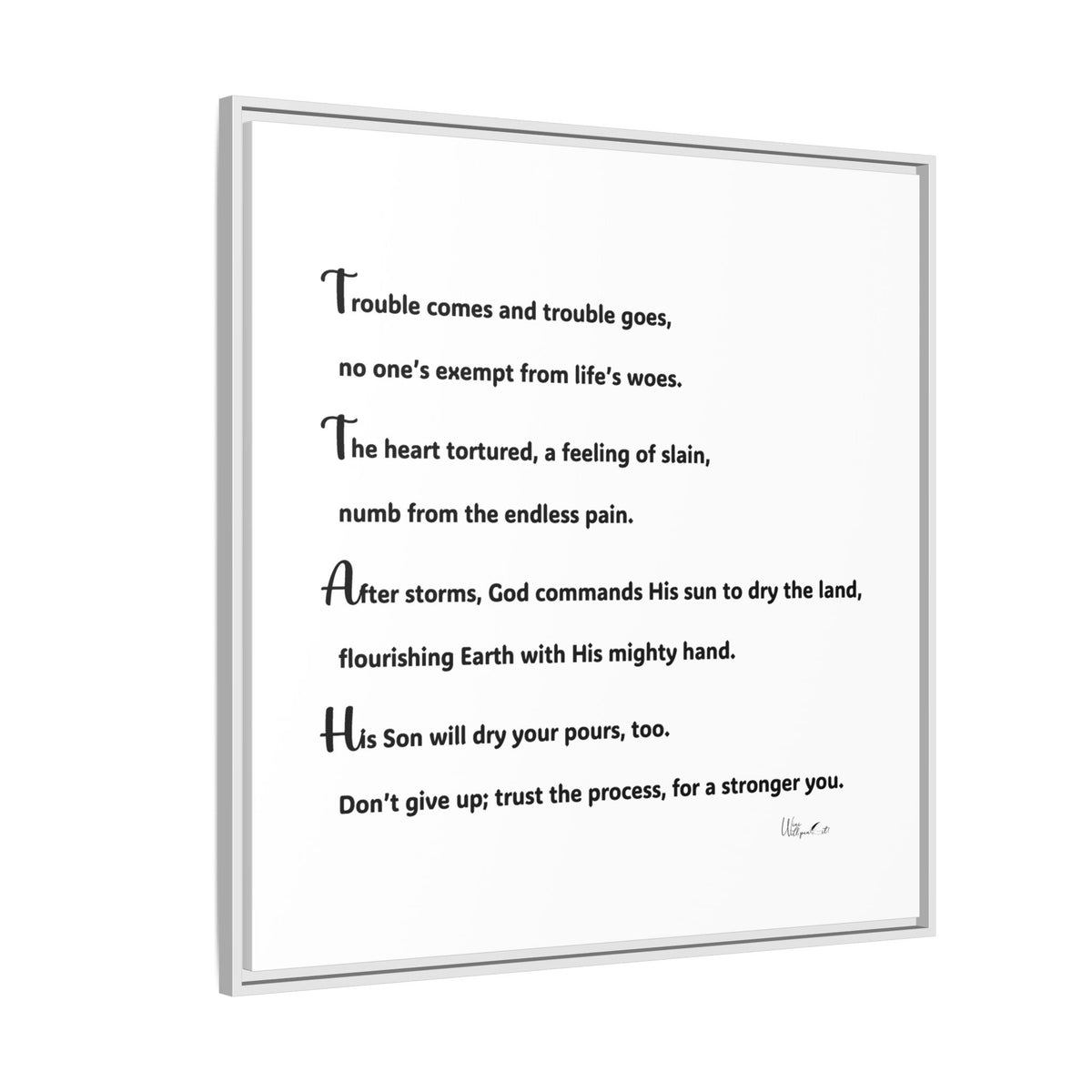 Matte Canvas, Framed (Multi-color)