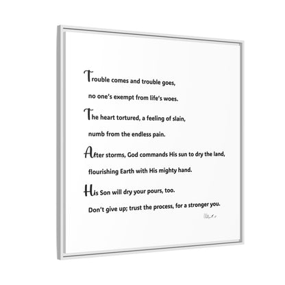 Matte Canvas, Framed (Multi-color)