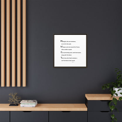 Matte Canvas, Framed (Multi-color)