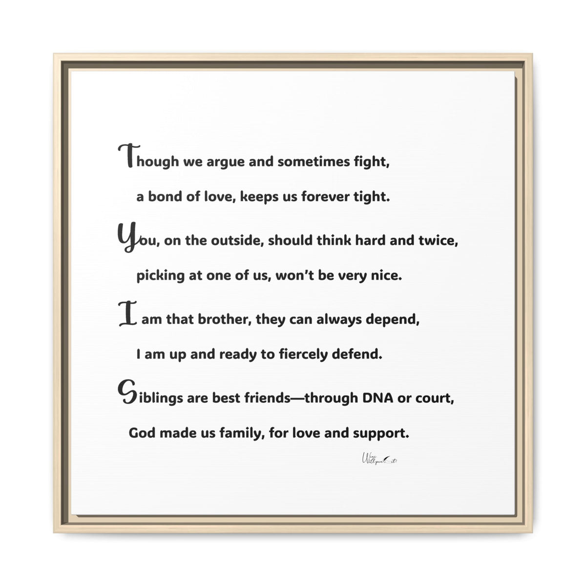 Matte Canvas, Framed (Multi-color)