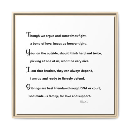 Matte Canvas, Framed (Multi-color)