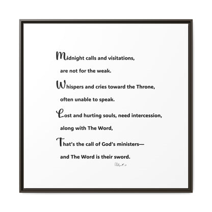 Matte Canvas, Framed (Multi-color)