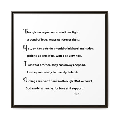 Matte Canvas, Framed (Multi-color)