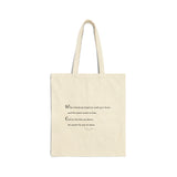 Cotton Canvas Tote Bag