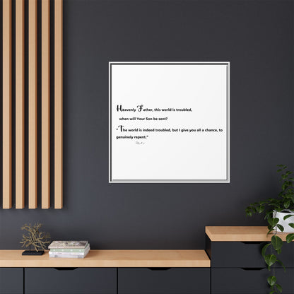 Matte Canvas, Framed (Multi-color)