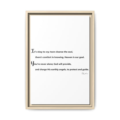 Matte Canvas, Framed (Multi-color)