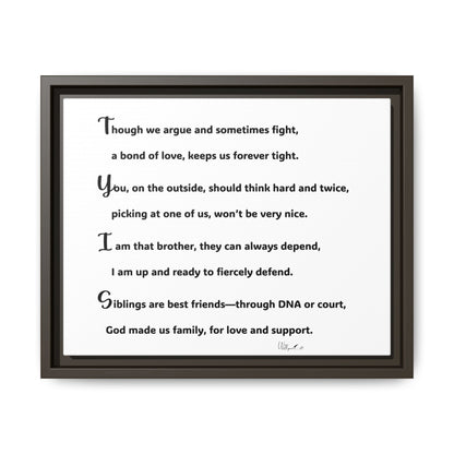 Matte Canvas, Framed (Multi-color)
