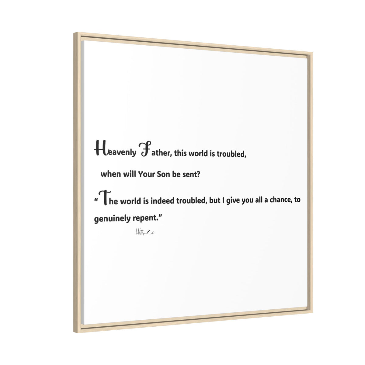 Matte Canvas, Framed (Multi-color)