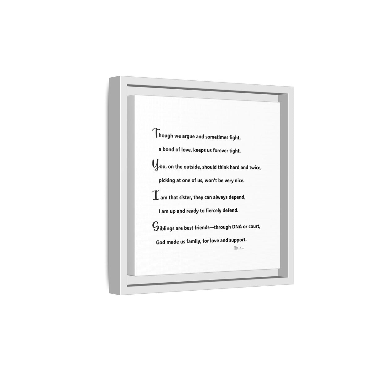 Matte Canvas, Framed (Multi-color)