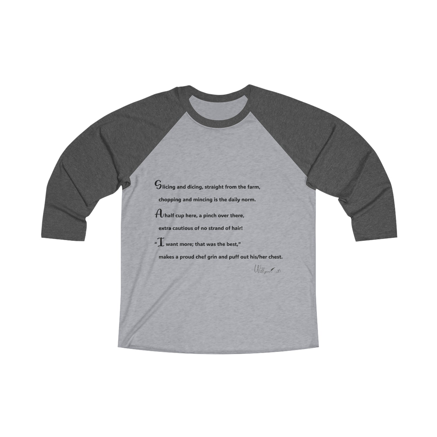 Unisex Tri-Blend 3\4 Raglan Tee