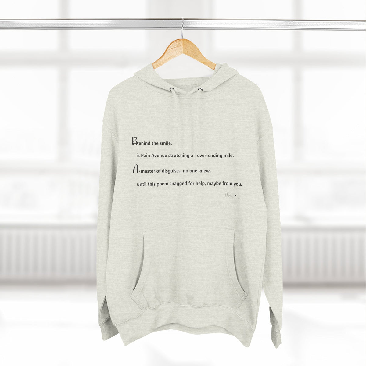 Three-Panel Fleece Hoodie