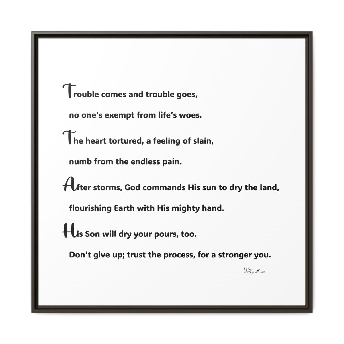 Matte Canvas, Framed (Multi-color)